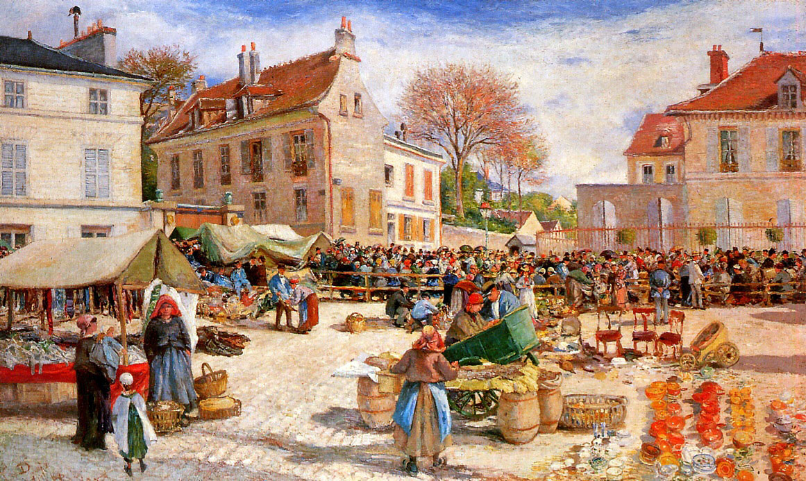 Le marché à Pontoise