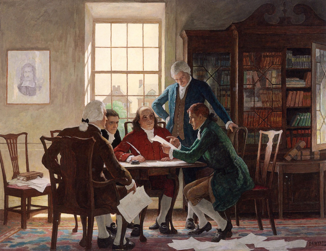 Drafting the Declaration of Independence 1776