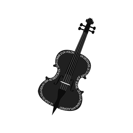 violoncelle calligramme
